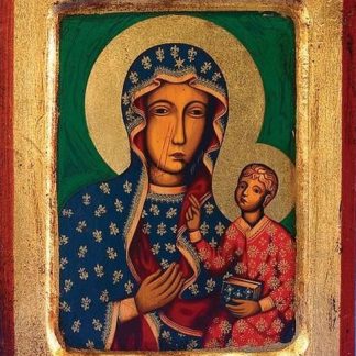 Matka Boska Częstochowska Our Lady of Czestochowa Hand-Painted Icon