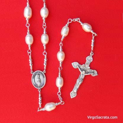 Our Lady of Fatima Freshwater Pearl Rosary