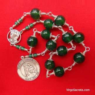 Green Onyx Chaplet of Saint Raphael the Archangel