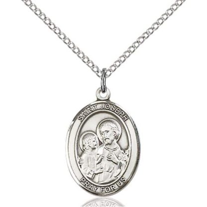 sterling silver St Joseph pendant