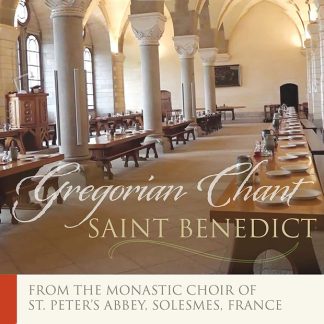 Saint Benedict Gregorian Chant CD