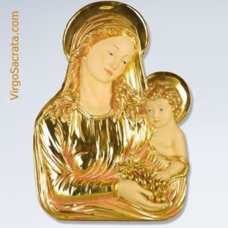 Madonna Wall Sculpture of Vergin Mary and Child Jesus