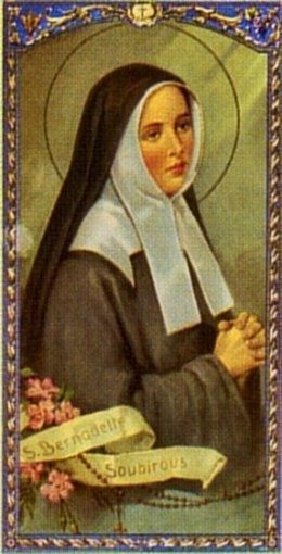 St.Bernadette Mit Gebet Sich Saint Bernadette Laminiert Heilig Karte 