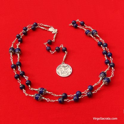St Michael Chaplet Gemstones Lapis Lazuli