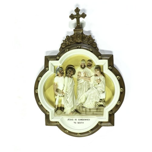 1st Station of the Cross Wall Plaque 