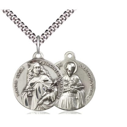 Santa Lucia Medal Pendant