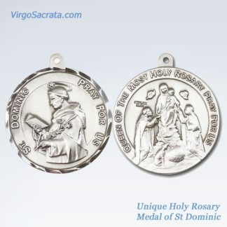 Unique Holy Rosary Medal of St Dominique