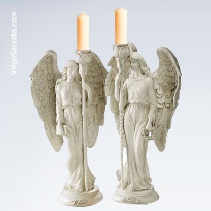 traditional angel candleholders