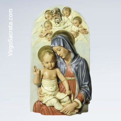 Virgin Mary and Child Religious Wall Plaque