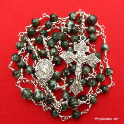 Seraphinite Gemstone Rosary