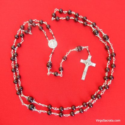 Saint Benedict Garnet Rosary