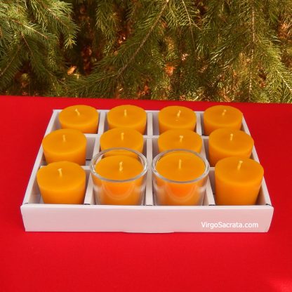 Beeswax votive candles