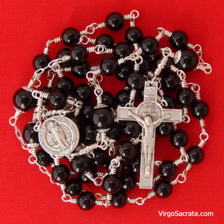 Sterling Silver SaintBenedict Rosary Benedictine Rosaries