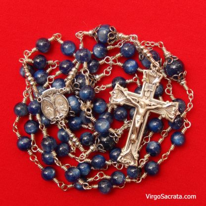 Blue Kyanite Gemstone Rosary