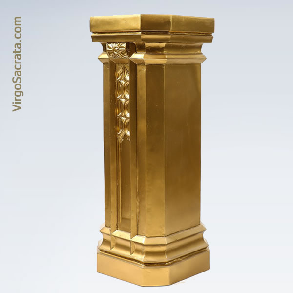 Church Pedestal Deep Gold Color