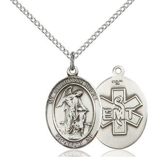 Guardian Angel Medal Pendant for Emergency Medical Technicians