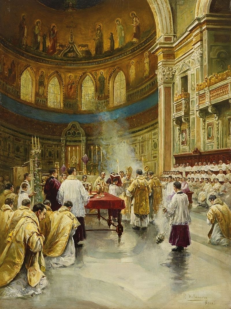 Maundy Thursday Chrism Mass in the Lateran Basilica