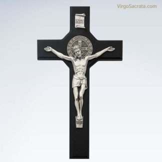 Black Wood Saint Benedict Crucifix
