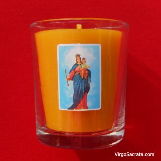 Mary Help of Christians Beeswax Candle