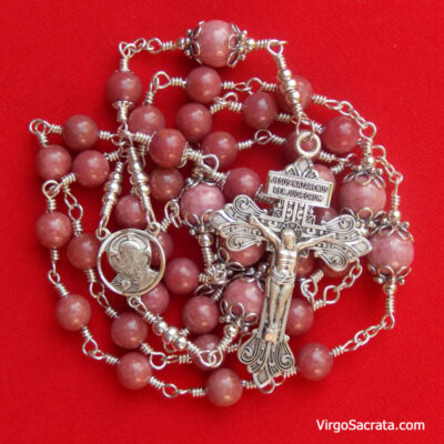 Sterling silver Sacred Heart Rosary Chaplet Sacred Heart Chaplet