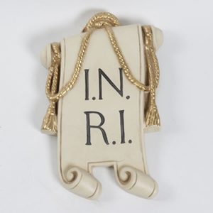 INRI sign for crucifix or a large cross