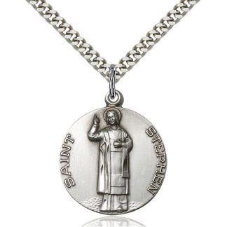 St Stephen Sterling Silver Pendant