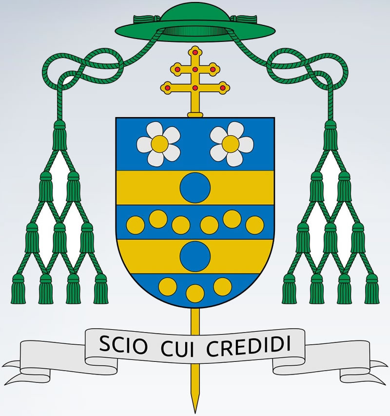 Coat of arms of the Italian Archbishop Carlo Maria Viganò