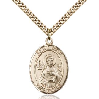 St John the Apostle Gold Medal Pendant