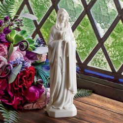 Blessed Virgin Mary with the Rosary Bonded Marble Statue