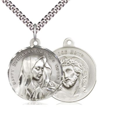 Mater Dolorosa Medal Pendant of Our Lady of Sorrows