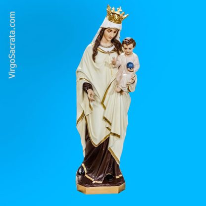Crowned Queen of Heaven with Child Jesus Chapel Statue