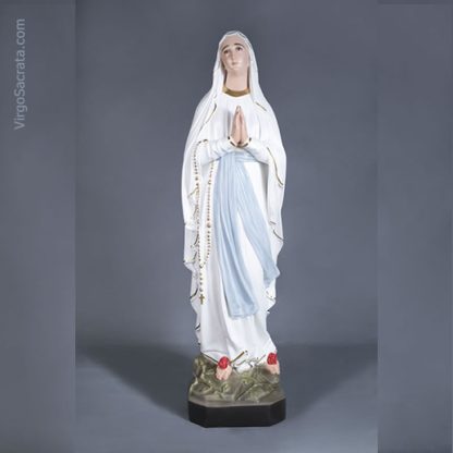 Color Statue of Our Lady of Lourdes
