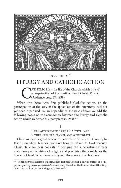 Liturgy and Catholic Action