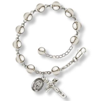 Sterling Silver Rosary Bracelet