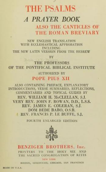 Canticles of the Roman Breviary