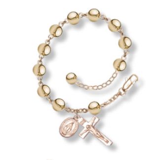 Gold Rosary Bracelet