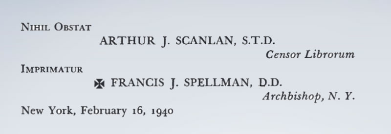 Your Catholic Language - A Latin Textbook from the Missal. Nihil Obstat and Imprimatur