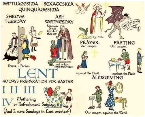 Preparation for Lent: Septuagesima Sunday, Sexagesima and Quinquagesima