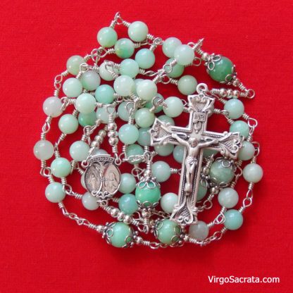 Chrysoprase Gemstone Rosary