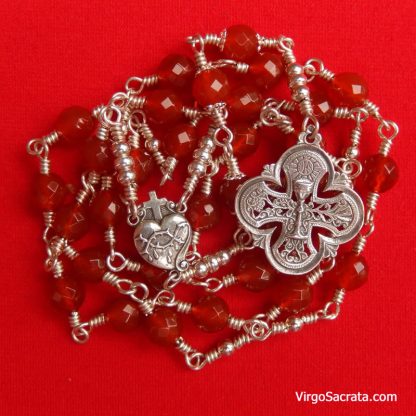Chaplet of the Precious Blood of Jesus Christ in Sterling Silver