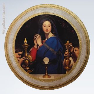 Virgin of The Host Florentine Plaque by Ingres