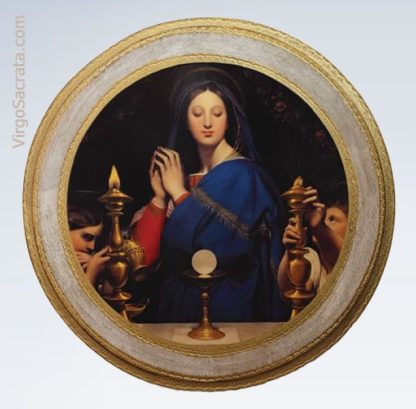 Virgin of The Host Florentine Plaque by Ingres
