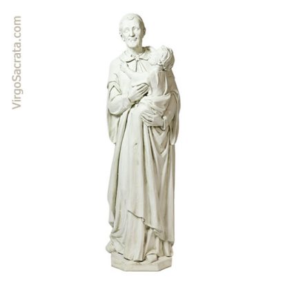 St Vincent de Paul and Child Statue