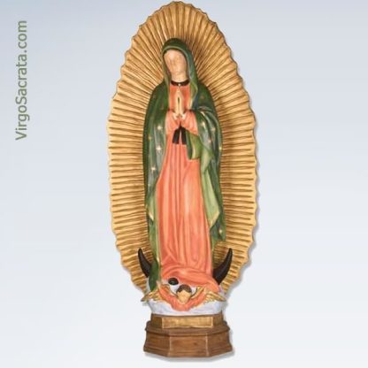 Our Lady of Guadalupe Color Statue