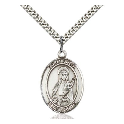 St Lucia of Syracuse Medal Pendant